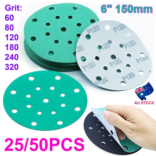 6 In., 60 Grit Hook And Loop Multi-Hole Pattern Sanding Disc With Ceramic Alumina Grain 5 Pack 58813 - Foto 3