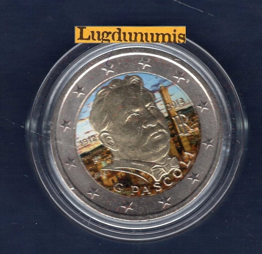 2 euro Commémo Couleur Color Italie 2012 I Giovanni Pascoli SUP SPL Italia - Photo 1/1