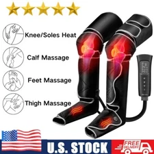 ALLJOY Leg Thigh Massager 6 Modes Air Compression for Circulation & Pain Relief