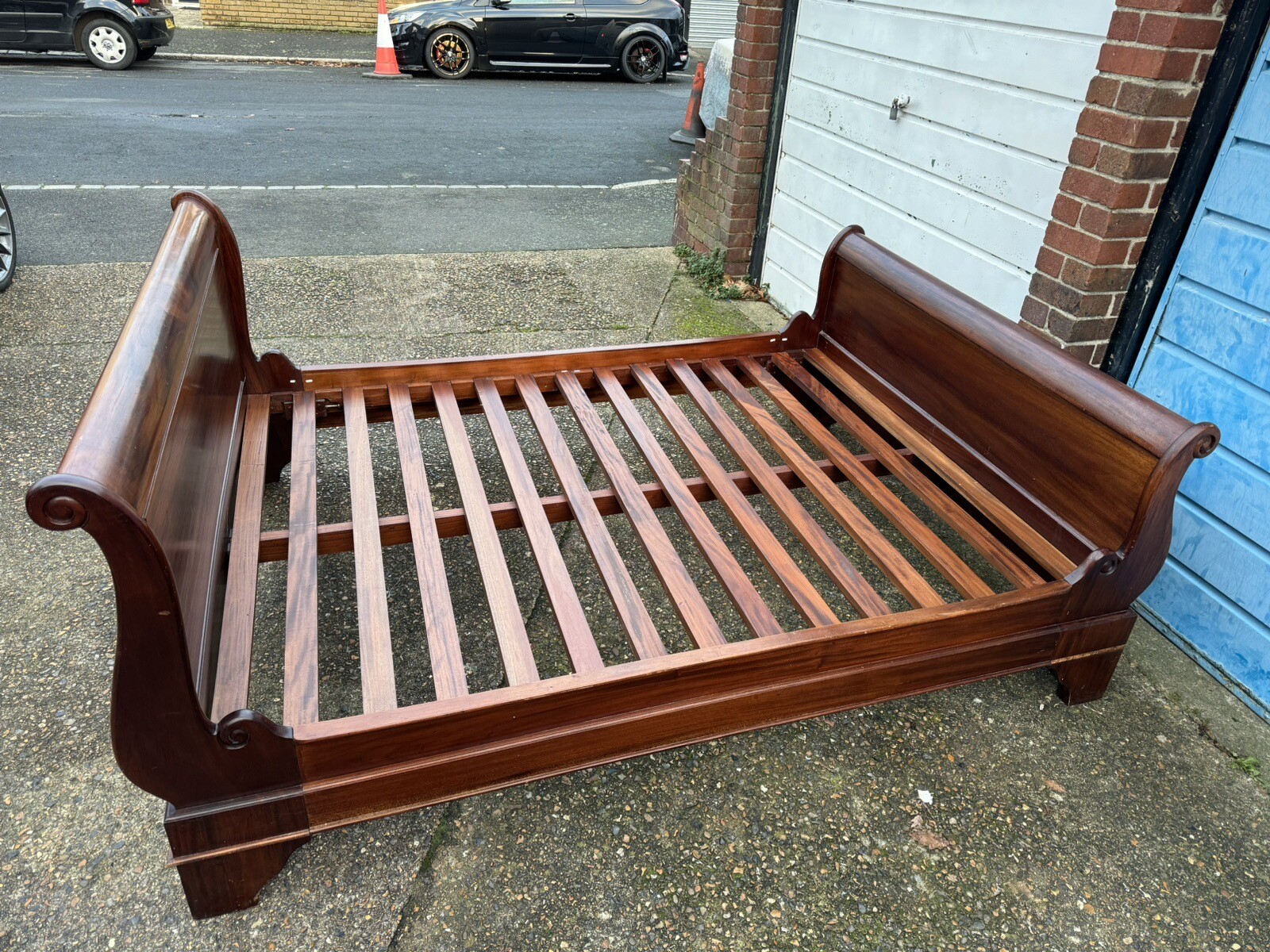 VINTAGE FRENCH GRANGE STYLE KING SIZE BED eBay