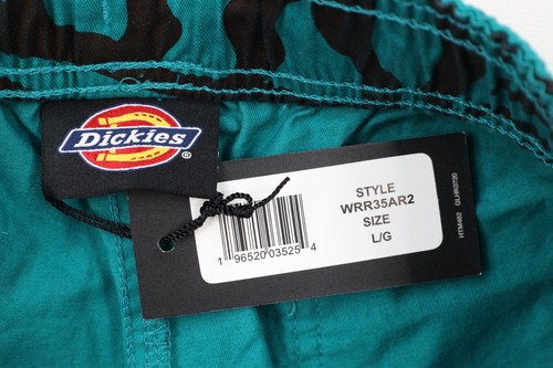 Deadstock Vtg Dickies Mens Large Spell Out Abstract Striped Above Knee Shorts - Picture 7 of 12