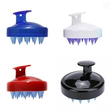 US 2 Pcs Silicone Scalp Massager Shampoo Brush Head Comb Bristle Hair Scrubber