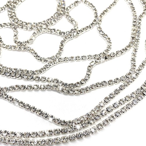 Crystal Rhinestone Hairband Starry Shiny Head Chain Boho Headband For Women Girl - Picture 9 of 14