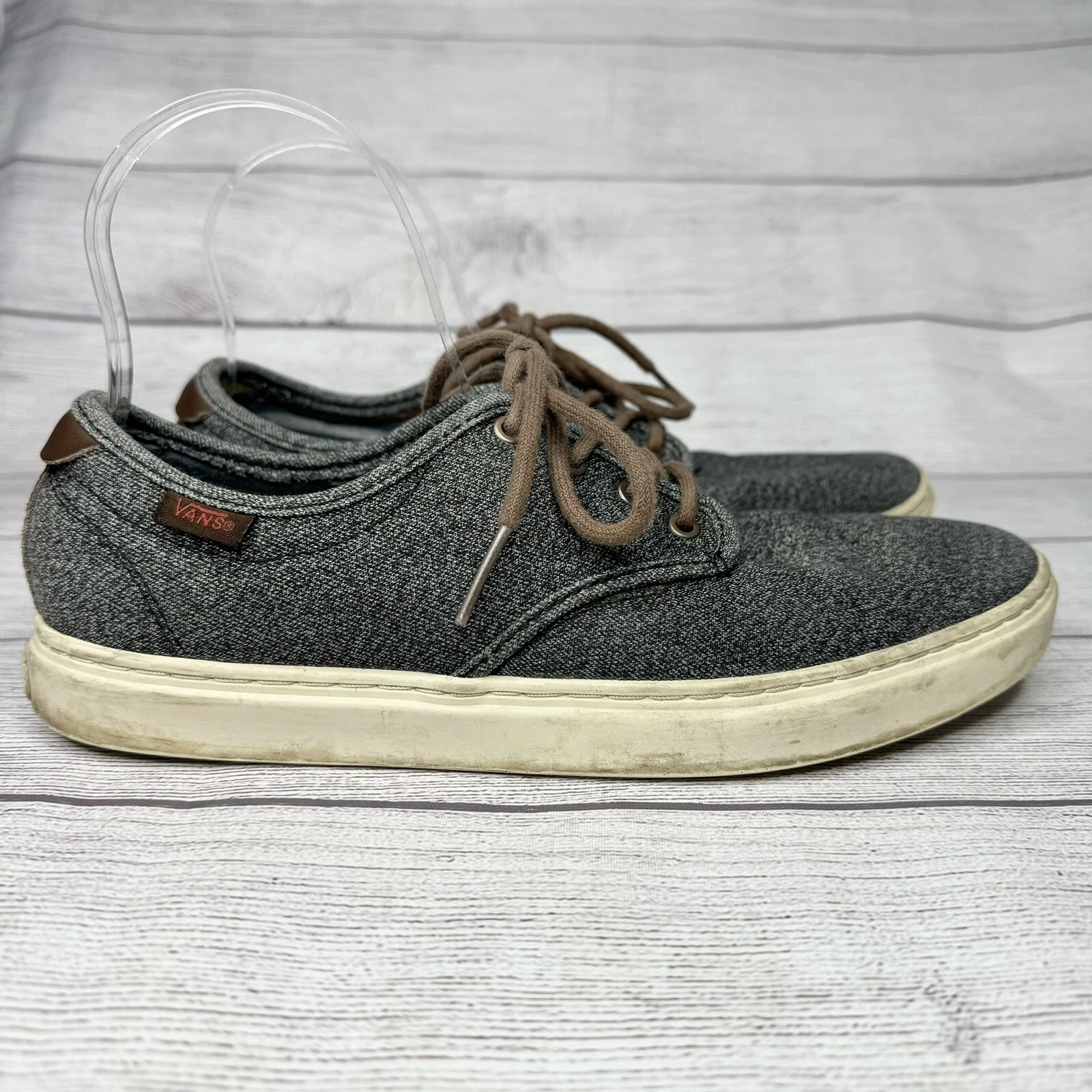 vans ludlow grigio scarpe da ginnastica basse sneaker uomo taglia 8