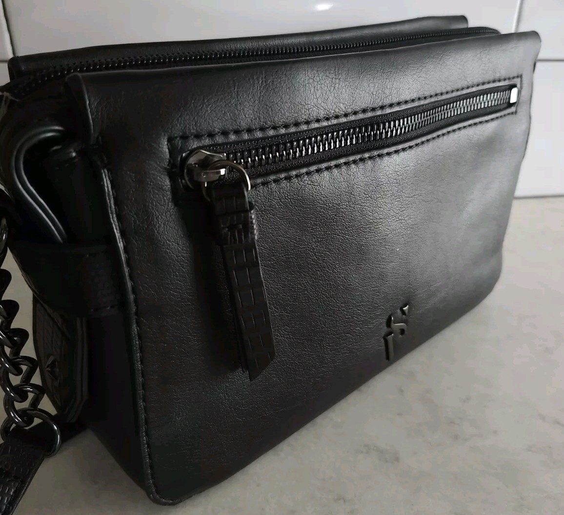 Simply Vera Wang Sintra Crossbody Bag Purse Handbag Black Kohl's