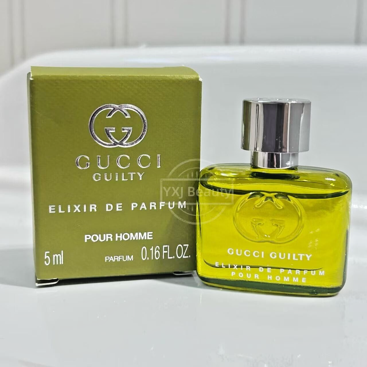 New Gucci Guilty Elixir Perfume For Men Splash Mini size 5 ml/0.16