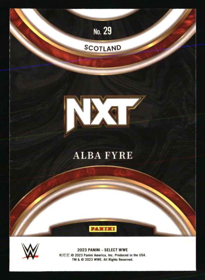 Alba Fyre 2023 Panini Select WWE #29 WRESTLING Card - Image 2 of 2