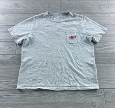 Vineyard Vines Youth LG 16 Tee Short Sleeve Football Whale Front Pocket