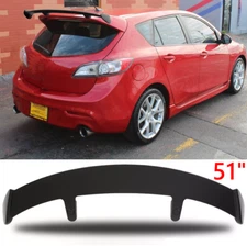 51" Rear Window Roof Spoiler Wing Lip GT-Style For Mazda 3 2010-2013 Hatchback