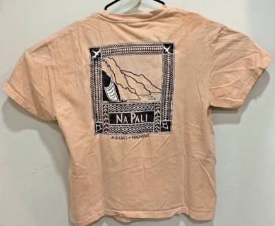 Vintage Single Stich T-Shirt Tan Original Red Dirt Hawaii Mens Large