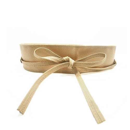Women's Lady Waist Wide Dress Belt Soft PU Leather Wrap Around Tie Corset Cinch - Picture 9 of 12