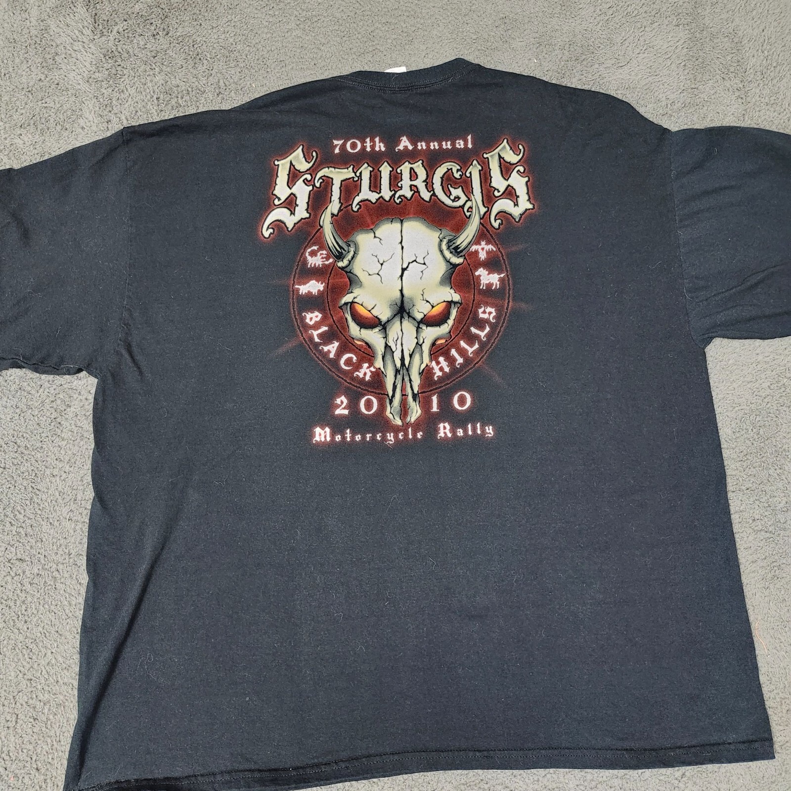 Sturgis 2010 70th Annual Black Hills Motorcycle Rally T-Shirt 3XL