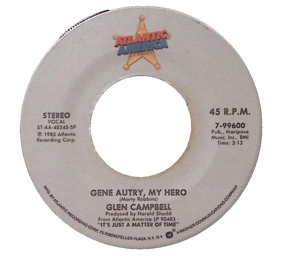 Gene Autry Country 45 RPM Speed Vinyl Records