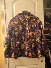 Evr Vintage Fall Silk Windbreaker Sz M