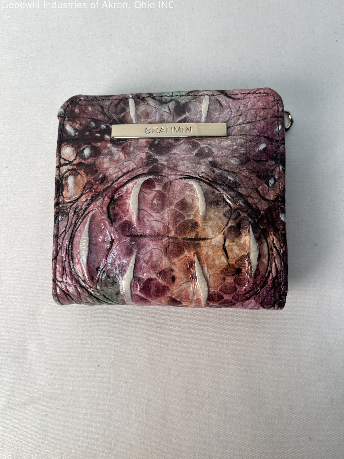 Gently Loved Multicolor Pattern Brahmin Small Wal… - image 1