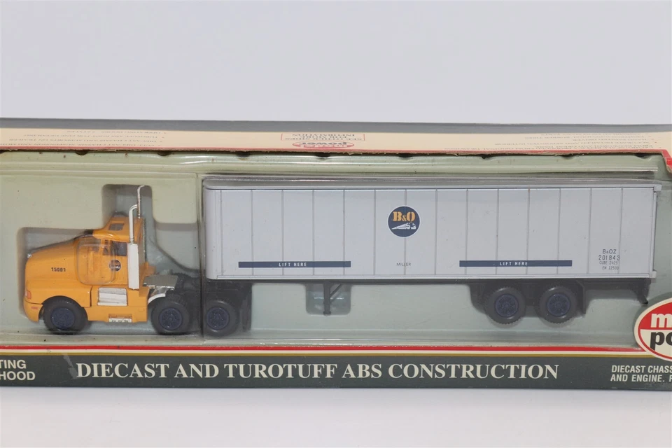 DIECAST 1:87 HO SCALE - TRACTOR AND TRAILOR - B&O - MODEL POWER - NIP - - Image 2 of 4