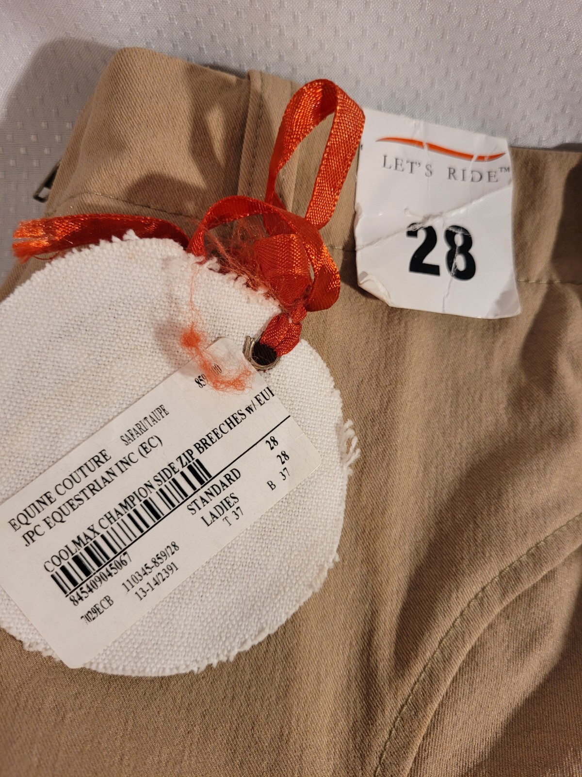 NEW Equine Couture  Equestrian Breeches Jodphur Riding Pants Size 28