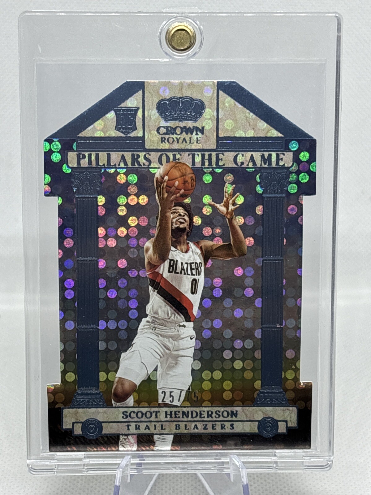 2023-24 Crown Royale Pillars of the Game Scoot Henderson /75 #1 RC Blazers NM+