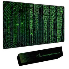 Tappetino mouse xxl Verde NET 900x400x grande per scrivania antiscivolo gaming