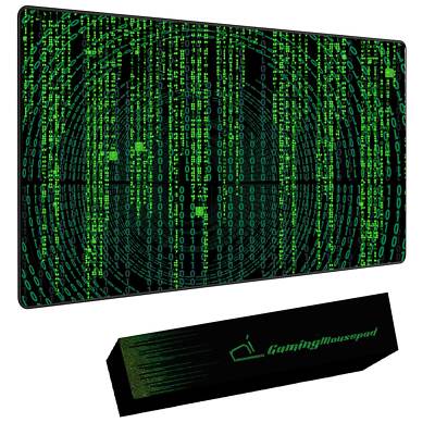 Mauspad xxl Grün NET 900x400x groß für Schreibtisch rutschfest Gaming
