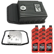 6R80 Motorcraft Transmission Service Kit & aFe Black Deep Pan For 09+ Ford F-150
