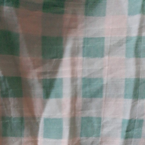 Laura Conrad Gingham Top Womans Plus Size 2X Aqua Blue White 3/4 Sleeve - Picture 6 of 7