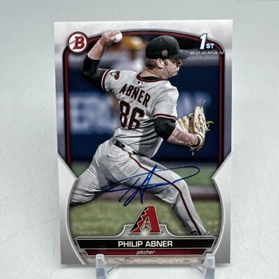 2023 1st Bowman Draft Philip Abner #BD-165 Signed Arizona Diamondbacks