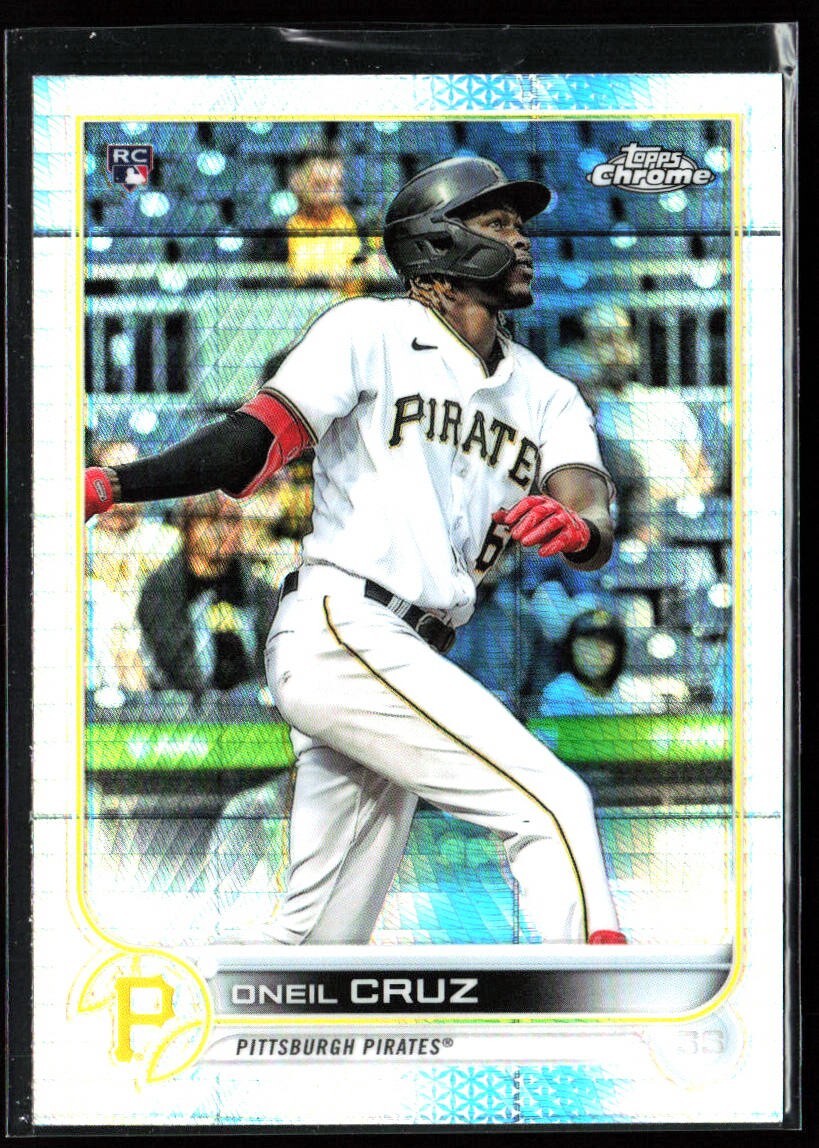2022 Topps Chrome ONEIL CRUZ Prism Refractor Rookie; Pirates RC #128