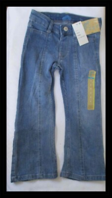 ThereAbouts Girls Superflex Flare Blue Jeans Size 4 Reg.  Adjustable Waist NWT