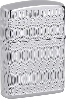 ZIPPO Original Feuerzeug Armor Case / Zippo Flame / 8seitig tiefengraviert /Etui
