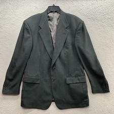 Givenchy Monsieur Jacket Men s Size 42R Green Geometric Wool Blazer Button Up