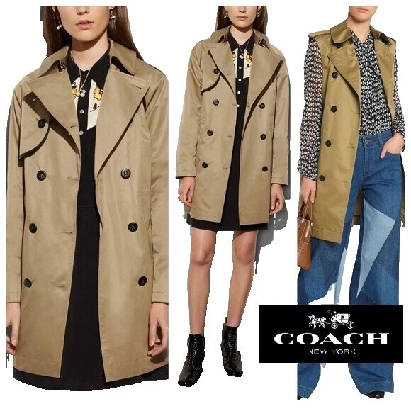 Coach Solid Trench Coats for Women