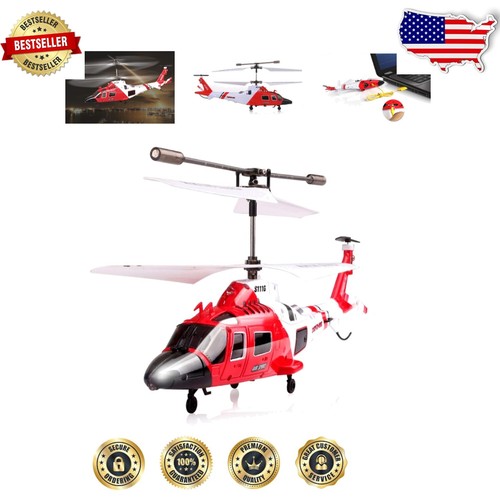 Dual Frequency RC Helicopter - 3-Channel Infrared Control with Flashing Lights
