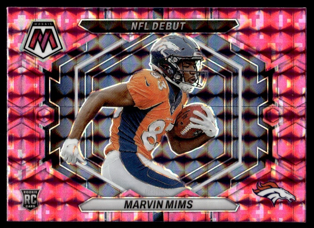 2023 Panini Mosaic Camo Pink Marvin Mims #ND-13