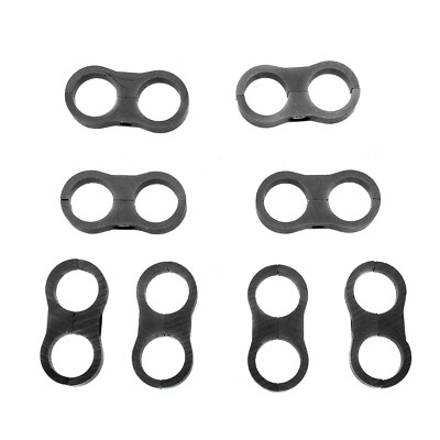 8 x 10 AN Hose Separator Fuel line Fitting Adapter Mounting Clamps Aluminum..