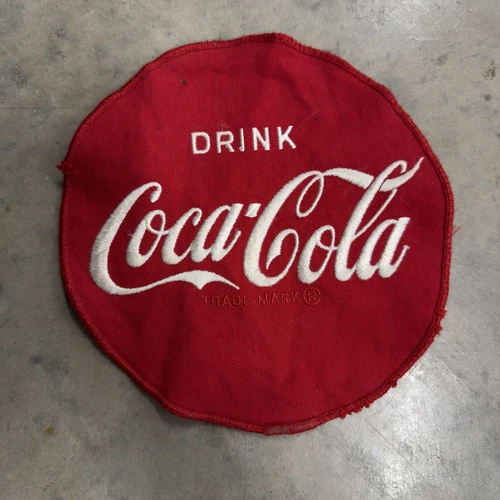 Vintage Drink Coca Cola Uniform Patch 7" Salesman Delivery