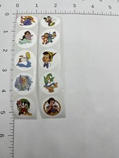 DISNEY STICKER SHEET: Multiple character circle stickers