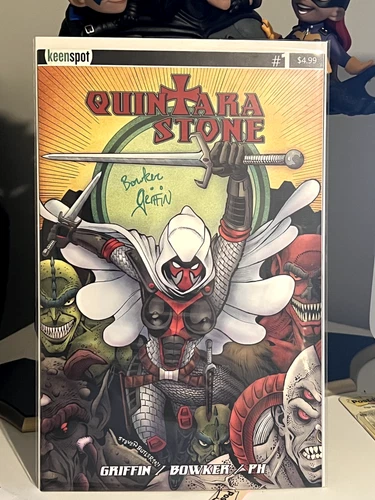 QUINTARA STONE #1 COVER F AUTOGRAPHED CASEY BOWKER & RAY GRIFFIN WITH COA