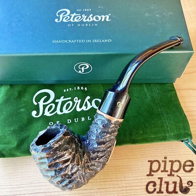 Peterson Aran Rusticated Bent Billiard (XL90) Fishtail Pipe