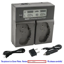 Kastar Battery LCD Dual Fast Charger for Nikon Genuine OriginaL EN-EL18b MH-26