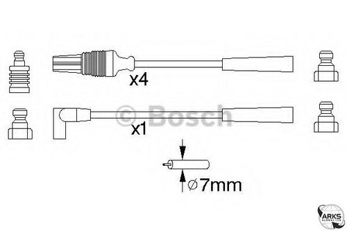 Bosch Zündleitungssatz - Originalersatz Für Auto & Motorrad