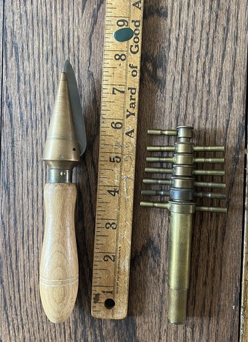 Apotheker Apotheke Messing Korkbohrer und Spitzer Set - Bild 7 von 7