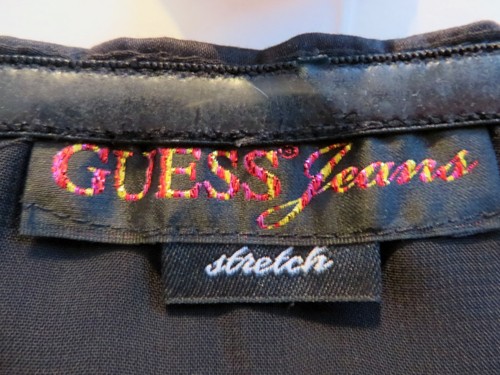 Vestido GUESS JEANS elástico talla 3 negro con cremallera lateral ajustable con correa de espagueti - Imagen 4 de 4
