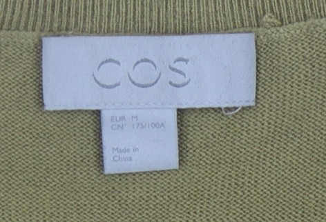 COS Women's Green Wool Pullover Jumper M - Picture 3 of 12