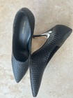 Tory Burch Black  woven leather pumps Heels 9.5 — photo 2