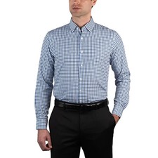 Nautica Men's Performance Dress Shirt, Color: BLUE XXL 18-18.5 34/35 NWT