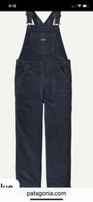 Patagonia Overalls Youth Carpenter Farmer Corduroy Blue One Piece Size XL