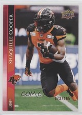 2021 Upper Deck CFL Red 73/165 Shaquille Cooper Shaq Cooper #106 03od