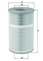 Mahle Luftfilter LX 2079 FüR Saab