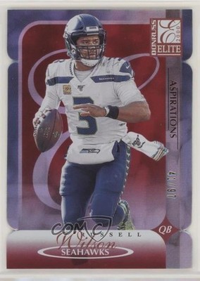 2020 Donruss Elite 2000 Veterans Aspirations Die-Cut 41/97 Russell Wilson 9s2